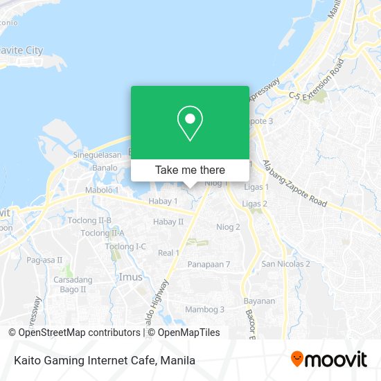 Kaito Gaming Internet Cafe map