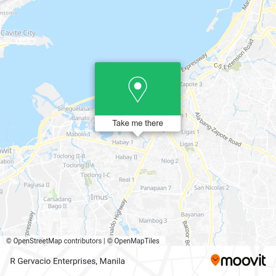 R Gervacio Enterprises map