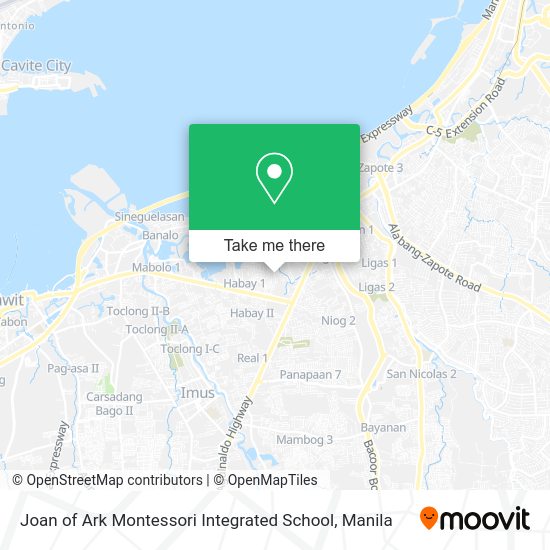 Joan of Ark Montessori Integrated School map