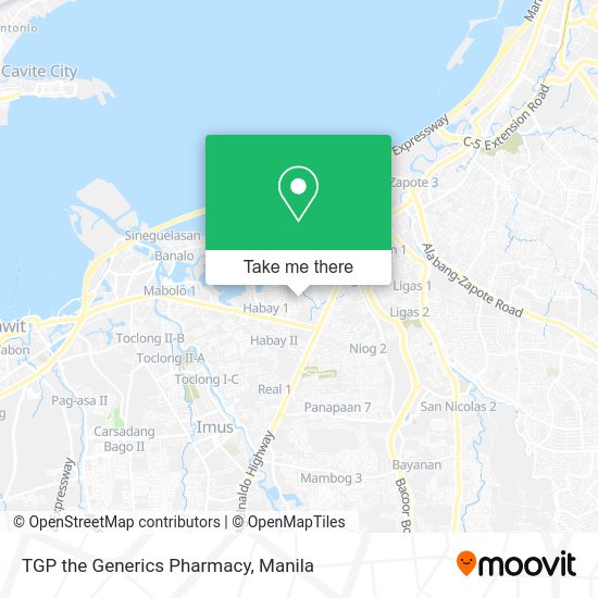 TGP the Generics Pharmacy map