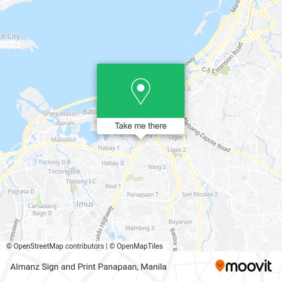 Almanz Sign and Print Panapaan map