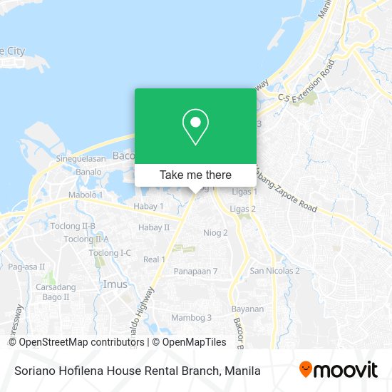Soriano Hofilena House Rental Branch map