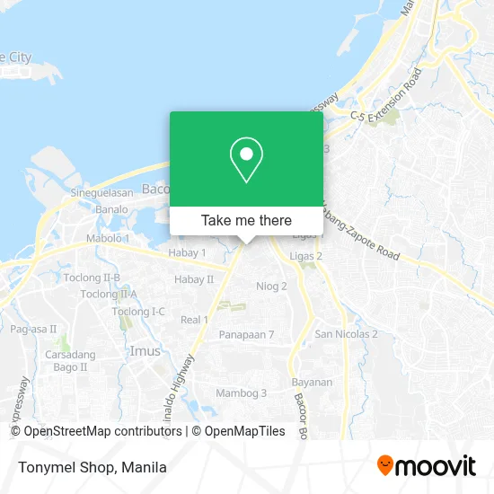 Tonymel Shop map