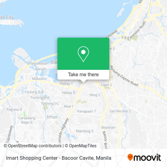 Imart Shopping Center - Bacoor Cavite map