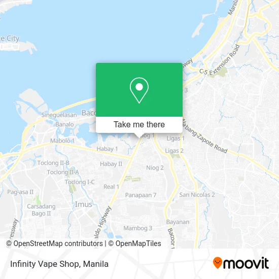 Infinity Vape Shop map