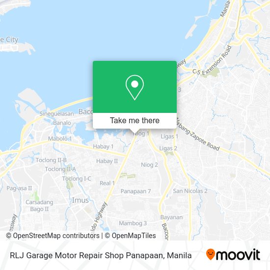 RLJ Garage Motor Repair Shop Panapaan map