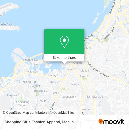 Shopping Girls Fashion Apparel map