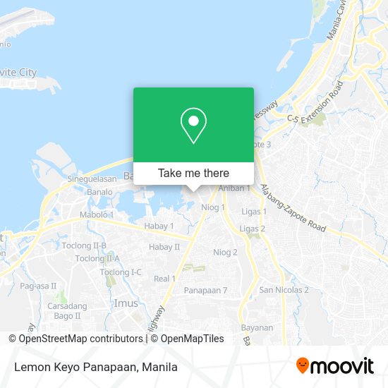 Lemon Keyo Panapaan map