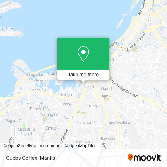 Gubbs Coffee map