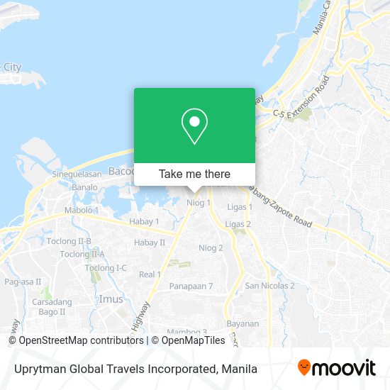 Uprytman Global Travels Incorporated map