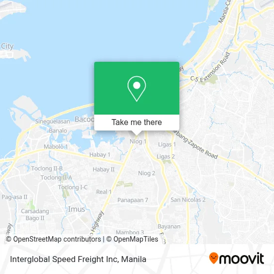 Interglobal Speed Freight Inc map