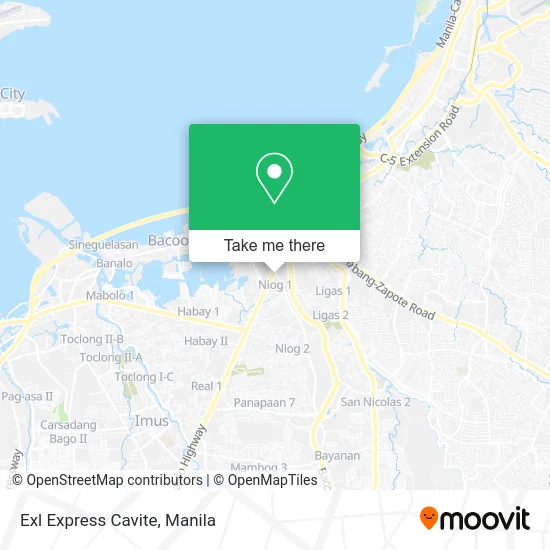 Exl Express Cavite map