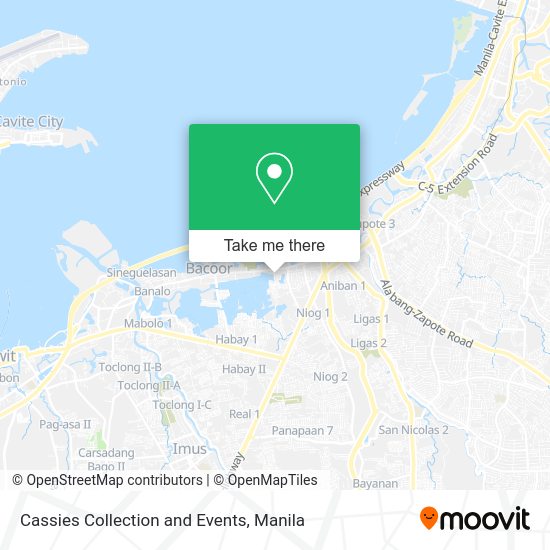 Cassies Collection and Events map