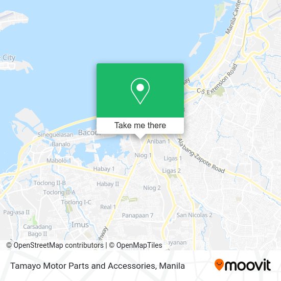 Tamayo Motor Parts and Accessories map
