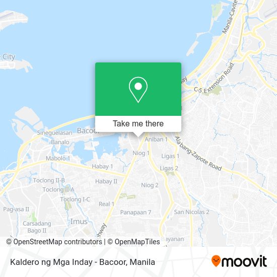 Kaldero ng Mga Inday - Bacoor map