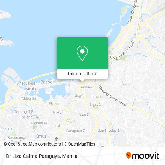 Dr Liza Calma Paraguya map