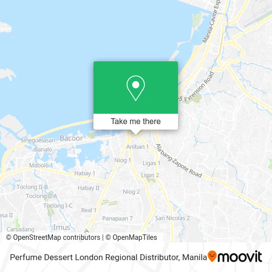 Perfume Dessert London Regional Distributor map