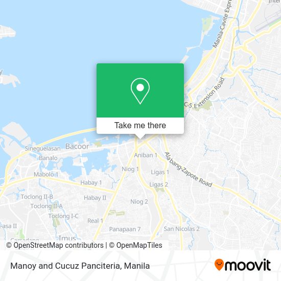 Manoy and Cucuz Panciteria map