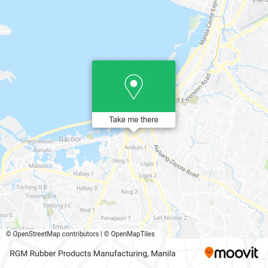 RGM Rubber Products Manufacturing map