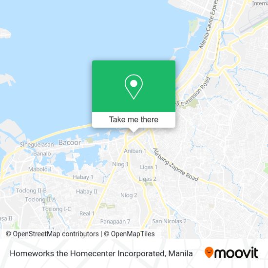 Homeworks the Homecenter Incorporated map