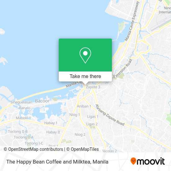 The Happy Bean Coffee and Milktea map