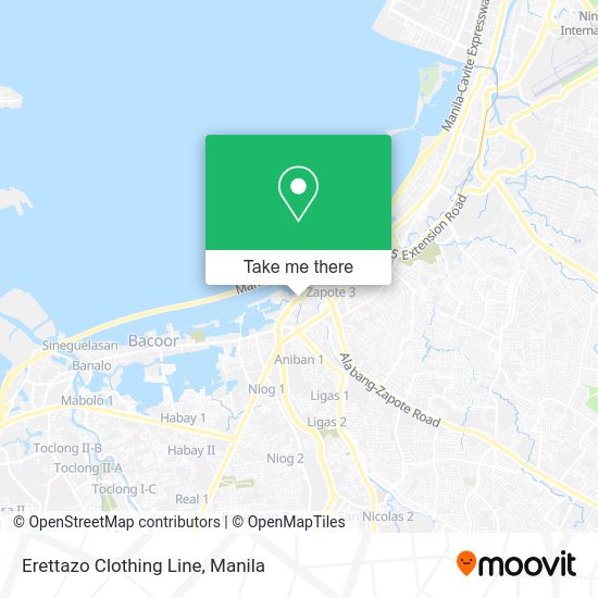 Erettazo Clothing Line map