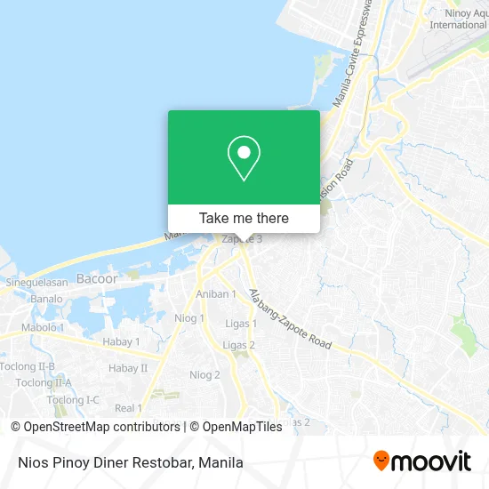 Nios Pinoy Diner Restobar map