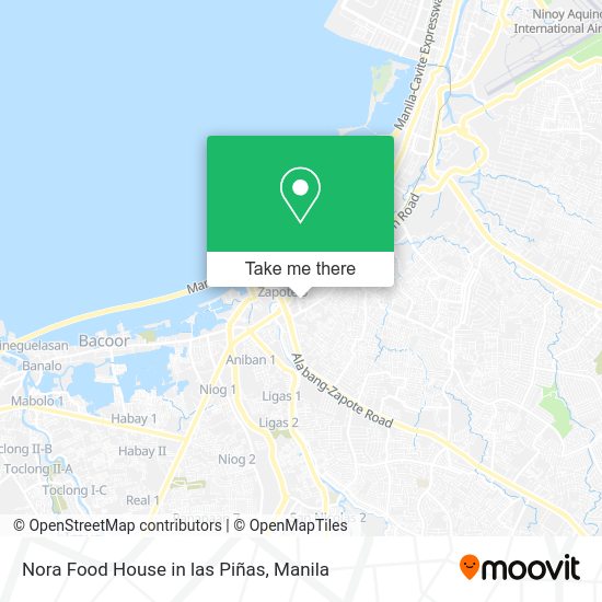 Nora Food House in las Piñas map