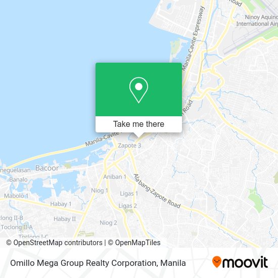 Omillo Mega Group Realty Corporation map