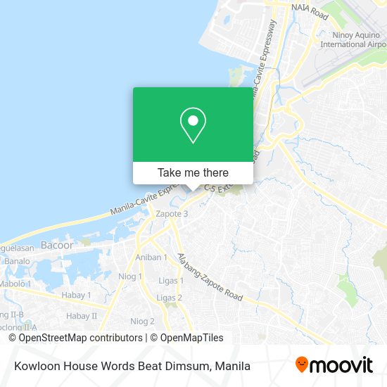 Kowloon House Words Beat Dimsum map