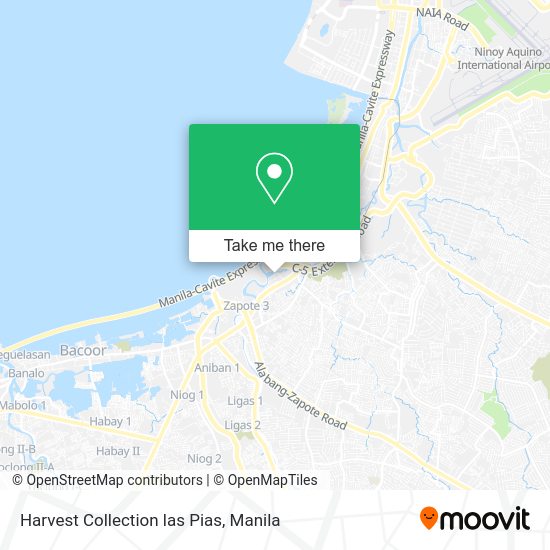 Harvest Collection las Pias map