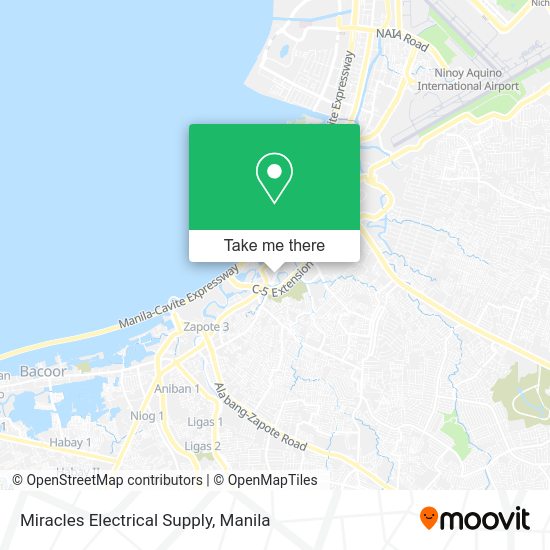 Miracles Electrical Supply map