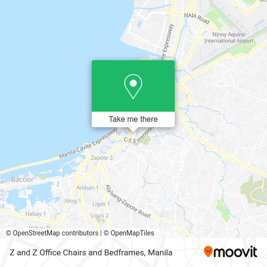 Z and Z Office Chairs and Bedframes map
