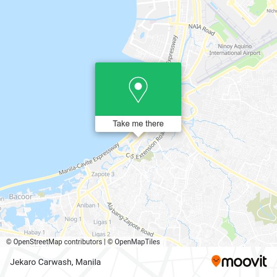 Jekaro Carwash map