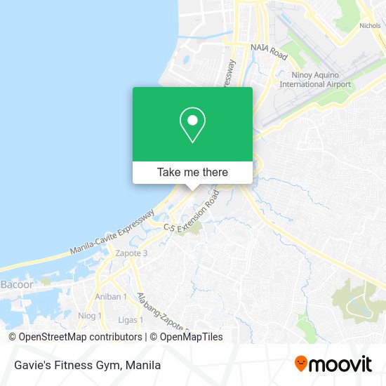 Gavie's Fitness Gym map