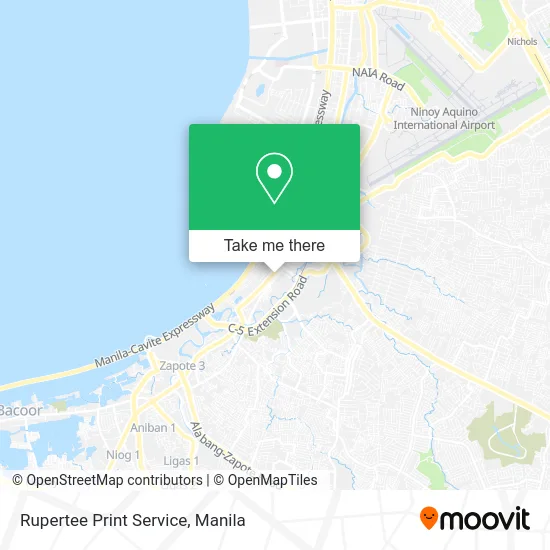 Rupertee Print Service map