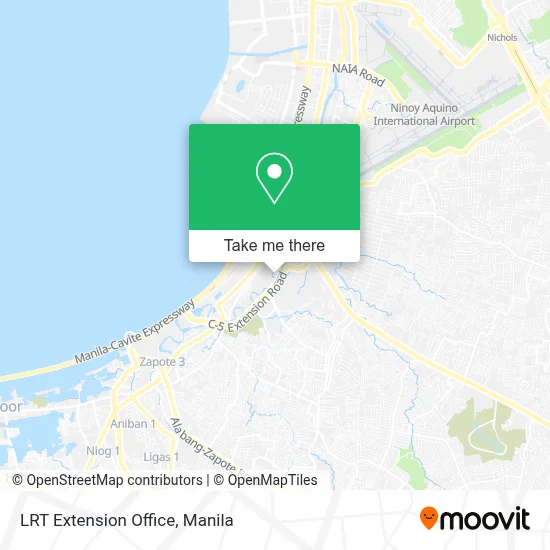 LRT Extension Office map