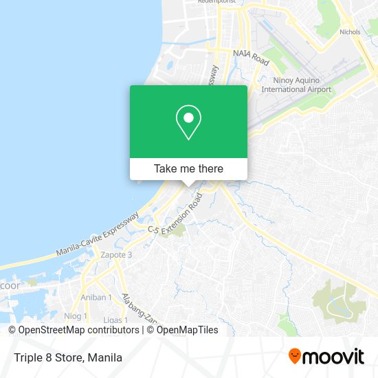 Triple 8 Store map