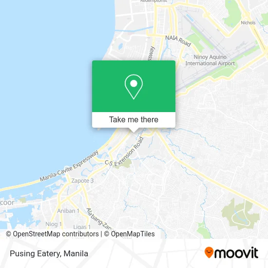 Pusing Eatery map