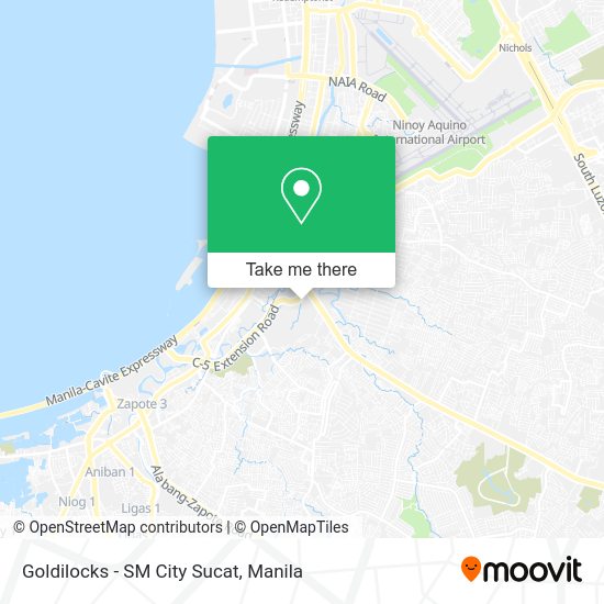 Goldilocks - SM City Sucat map
