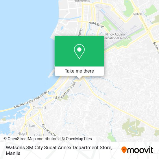 Watsons SM City Sucat Annex Department Store map
