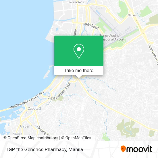 TGP the Generics Pharmacy map