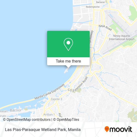 Las Pias-Paraaque Wetland Park map