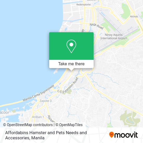 Affordabins Hamster and Pets Needs and Accessories map