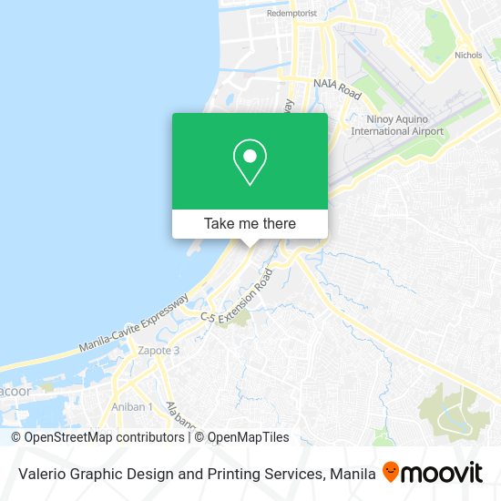Valerio Graphic Design and Printing Services map