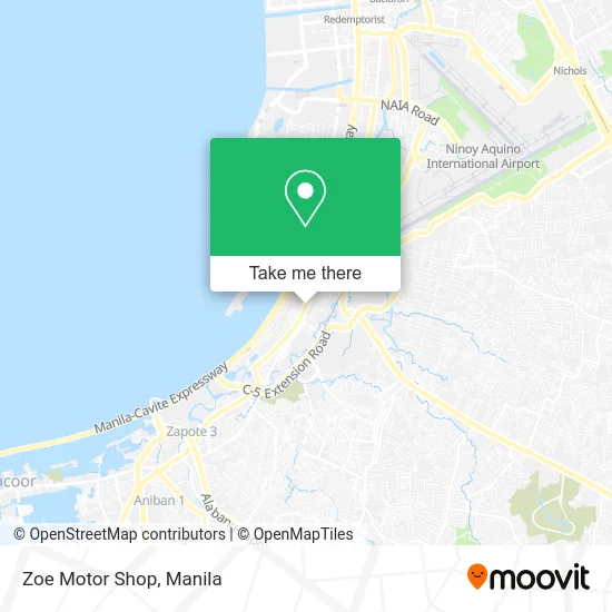 Zoe Motor Shop map