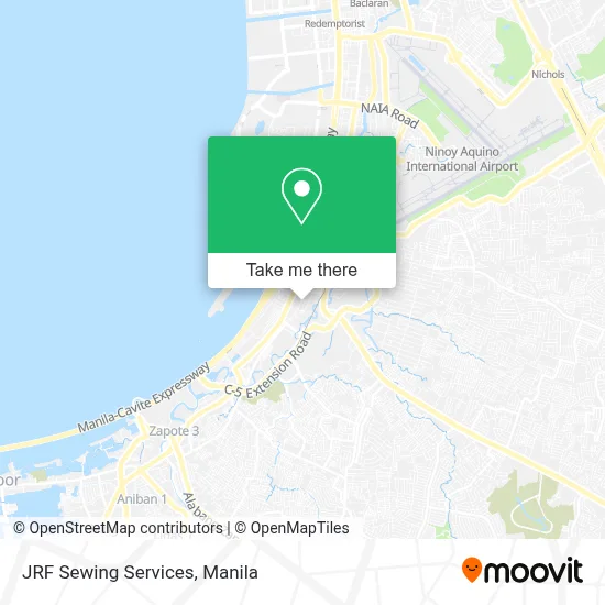 JRF Sewing Services map