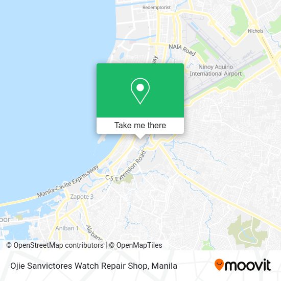 Ojie Sanvictores Watch Repair Shop map