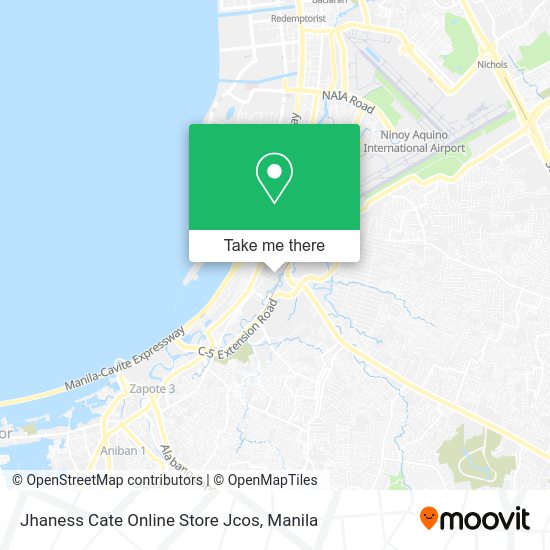 Jhaness Cate Online Store Jcos map