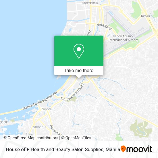 House of F Health and Beauty Salon Supplies map